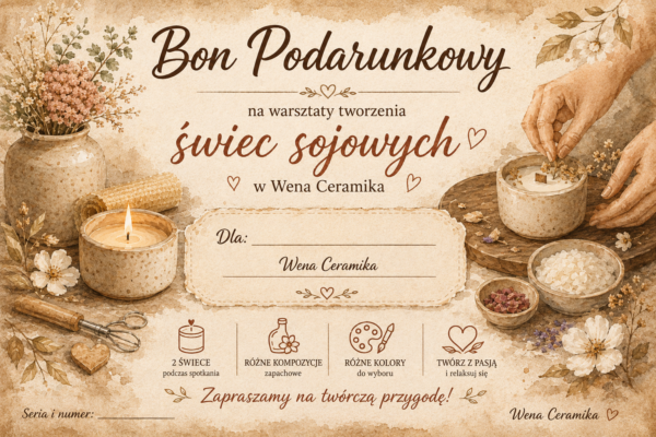 Voucher na Warsztaty Tworzenia Świec Sojowych (2 h)